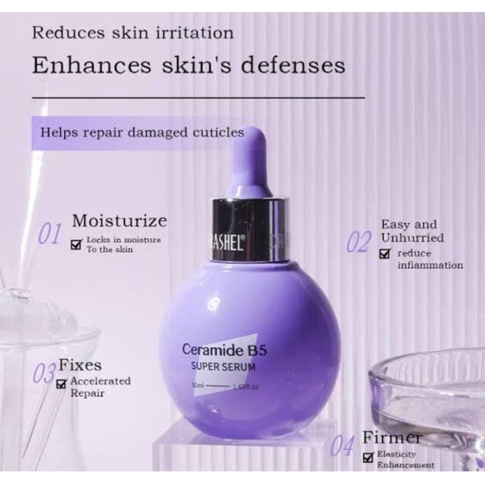 DR RASHEL Ceramide & Vitamin B5 Super Serum | For Hydration & Skin Barrier Repair (50ML)