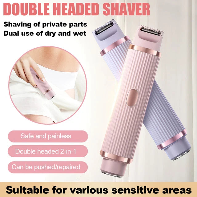 Double Head Electric Shaver | Easy Hair Removal
