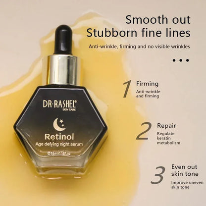 DR Rashel Retinol Night Renewal Serum (0.05%) | For Anti-Aging & Skin Renewal (35ML)